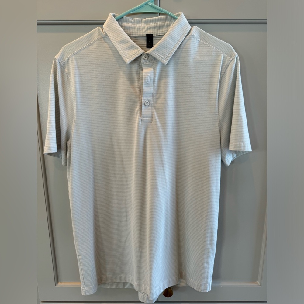 Men’s Lululemon stripe Polo, size Medium